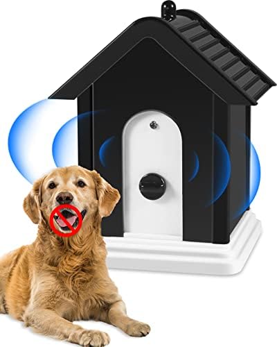 מכשיר LOOQOO אנטי נובח, מכשירי בקרה בנביחות כלבים קולי עם 4 מצבים מתכווננים ו -7 נורות LED, כלבים