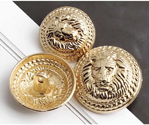 Fitouna 20 חלקים לחצני זהב לבלייזר, 18 ממ 23 ממ כפתור בלייזר מתכת הגדרת כפתורי החלפת בלייזר לגברים