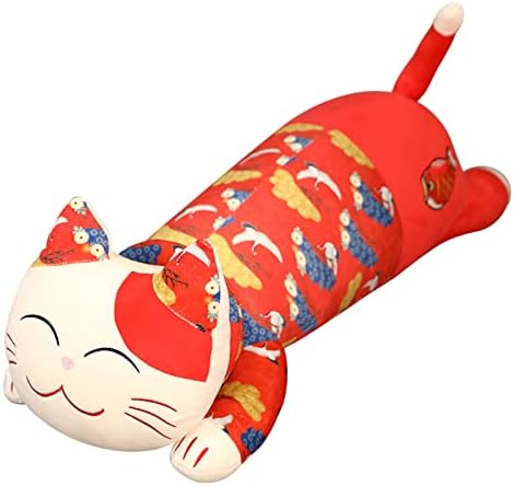חתול קטיפה ארוכה כרית-קלאש כרית חתלתול כרית גוף ממולאת מתנת צעצוע בובה קטיפה חמודה ， ספה ביתית קישוט צעצועים