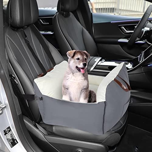 מושב מכונית כלב כלב, מושב מאיץ לחיות מחמד לכלבים בינוניים קטנים, מושב מכונית כלב רחיצה לחלוטין