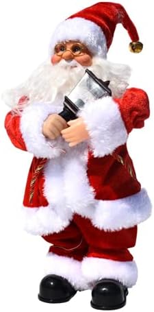 2021 קישוטים חדשים לחג המולד סנטה קלאוס מוסיקה חשמלית בובת צעצוע לילדים נושף סקסופון