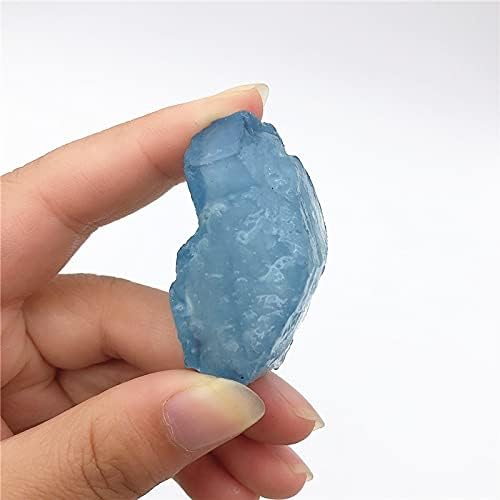 Binnanfang AC216 1pc כחול טבעי אקוומרין גולמי אבני חן אבנים מקוריות קריסטל מינרלי רייקי ריפוי קוורץ קריסטל