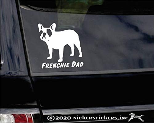 אבא צרפתי ~ מדבקת כלב מדבקות חלון בולדוג בצרפתית