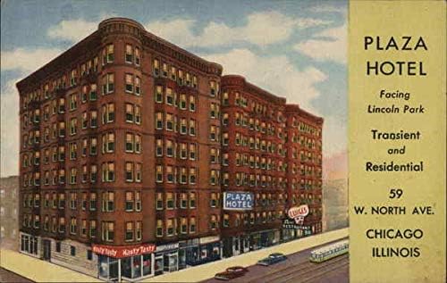 מלון פלאזה שיקגו, אילינוי איל גלויה עתיקה מקורית