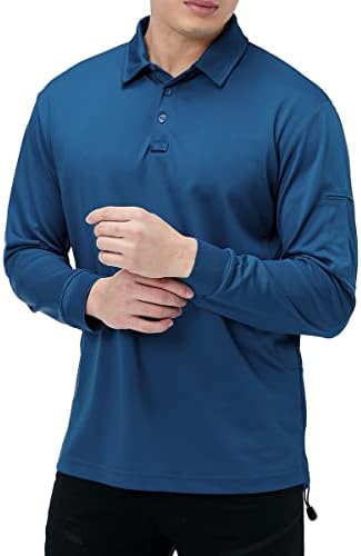 גברים של קל משקל ג ' רזי גולף פולו חולצות ביצועים מהיר יבש ארוך וקצר שרוול חיצוני טקטי טיולים חולצה