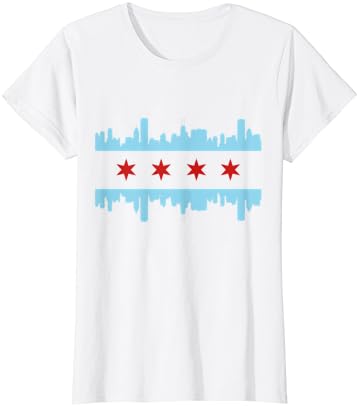 דגל שיקגו גאווה גאווה אילינוי חולצת טריקו