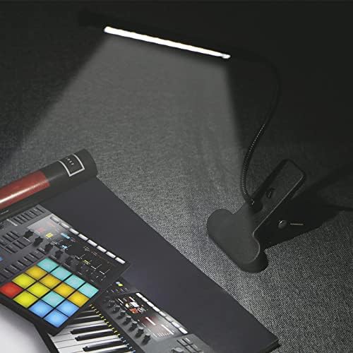 LinkStyle USB קריאה אור, קליפ LED על אור ספר לקריאה במיטה, מנורת שולחן בקרת מגע לעומק עם מהדק, מנורת שולחן הגנת