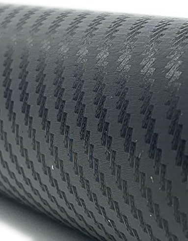 Rockrose 3D Matte Farbon סיבי ויניל גלישת ויניל, אנטי-קמטים, שחרור אוויר גלישת בועת רכב, מכונית עצמית של