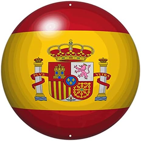 Madcolitote spain_ שלט מתכת ספרד_ דגל ברוך הבא שלט דלת הכניסה דגל לאומי דגל לאומי מותאמים אישית זרים וינטג