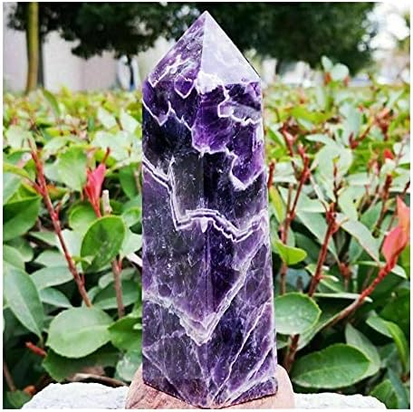 Tompar Dream טבעי Amethyst קוורץ Obelisk Crystal Crystal Point מגדל אבן חן 420 גרם/900 גרם/1200