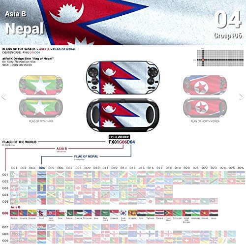 סוני פלייסטיישן ויטה עיצוב עור דגל של נפאל מדבקות מדבקת עבור פלייסטיישן ויטה
