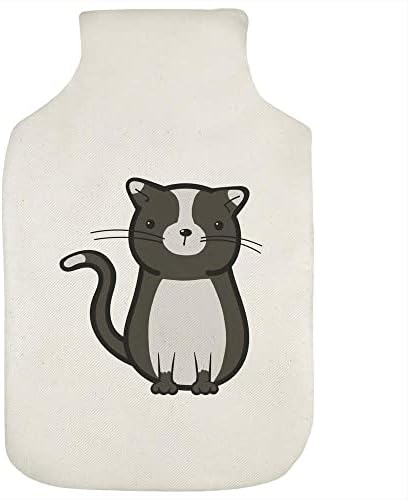 כיסוי בקבוק מים חמים 'חתול שחור לבן'