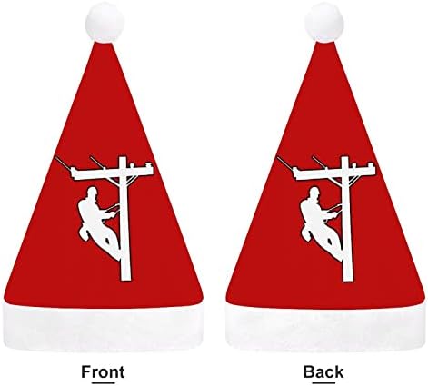 חשמלי כבל בלם חג המולד כובע סנטה כובעי חג המולד עץ קישוטי חג דקור מתנות למבוגרים נשים משפחת גברים