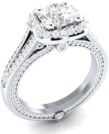 אירוסין טבעות לנשים אישית מתכת מלא יהלומי מיקרונייד זירקון נשי טבעת תכשיטי מתנה טובה לחברה, החבר, משפחה