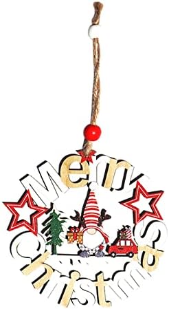 קישוטי עץ חג המולד תלויים תליונים מתאימים לקישוטים לחג מסיבות משפחת חג המולד חרוזים קלים על חוט