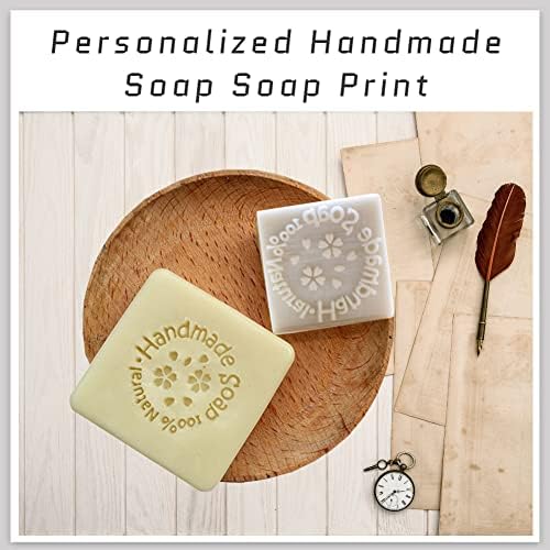 ZQWE DIY סבון בול לבן שרף שרף סבון חותמת סבון טבעי בעבודת יד או דפוס פרחים הדפסת סבון בעבודת יד אישיות שרף מיני