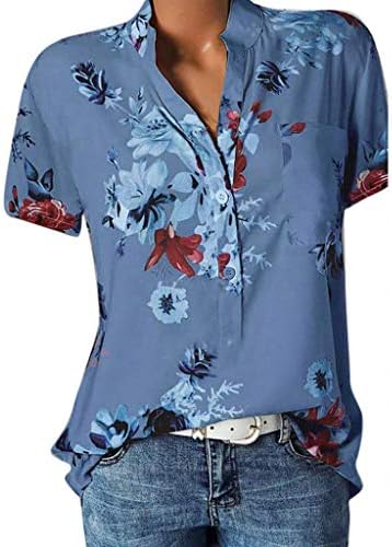 צמרות קיץ לנשים 2023 חוף טרנדי חולצות שרוול ארוכות חולצות הדפס גרפי נופש חופשת חולצת הנלי למטה חולצה