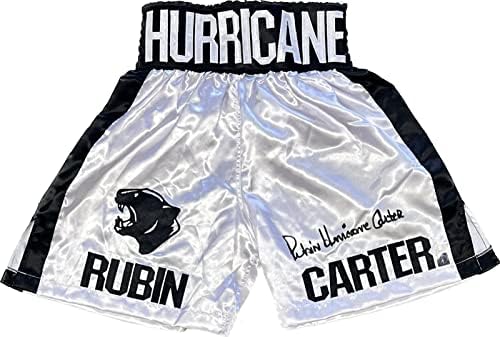 רובין הוריקן קרטר חתום על חתימות חתימה גזעי אגרוף JSA מאומתים - גלימות אגרוף עם חתימה וגזעים