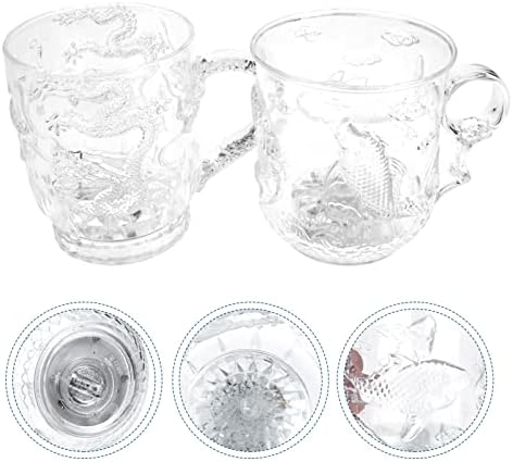 כוסות אופנה של Upkoch משקיות אופנה 2 יחידות כוסות מדליקות כוסות מדליקות משקפי שתייה זוהר בכוסות הכהות