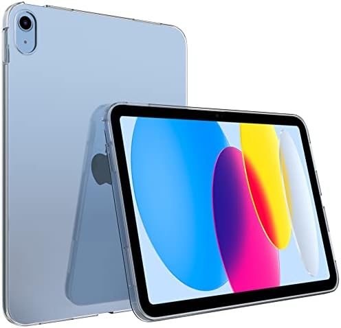 מארז הדור העשירי של iPad 10.9 אינץ '2022, Puxicu Slim Design גמיש כיסוי מגן רך גמיש לאייפד 10, שקוף