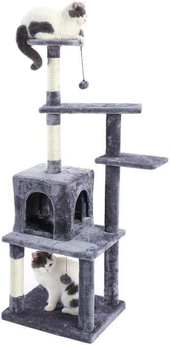 חתול גרדן מגדל בית ריהוט חתול עץ חיות מחמד ערסל סיסל חתול גרוד טיפוס מסגרת צעצוע מרווח מוט
