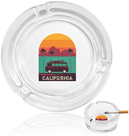 רטרו קליפורניה גולש חוף גולש מגש אפר מגש עגול אפר מארז מארז לעיצוב שולחן בית מלון
