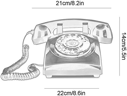 טלפון סגנון רטרו QDID/חיוג סיבובי טלפון/טלפון וינטג '/טלפון שולחן קלאסי עם חייגן סיבוב