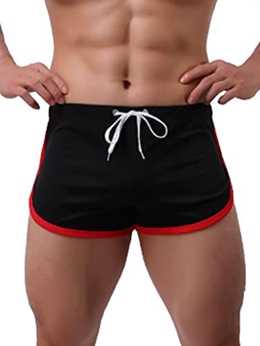 מכנסי אימון אתלטיים של Doomiva גברים מפעילים אימוני פיתוח גוף מכנסיים קצרים ספורט גזעי שחייה