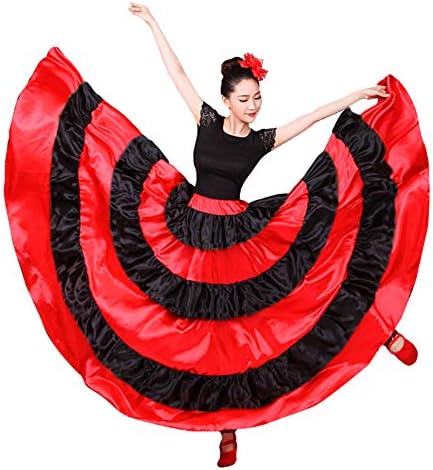 Lontakids נשים חצאית ריקוד שור ספרדית חצאית ריקוד בטן