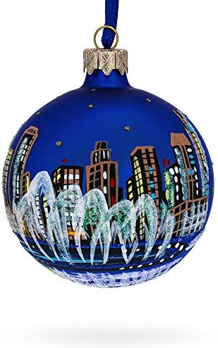 מזרקת דובאי, קישוט חג המולד של כדור זכוכית של איחוד האמירויות, 4 אינץ '