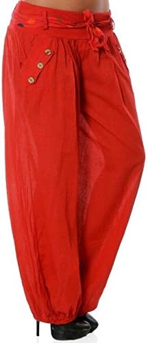 UKTZFBCTW צבע מוצק מזדמן ארוך מכנסיים רחבים רופפים מכנסיים ספורט נשים מכנסיים אלסטי משלוח חוף משלוח פופקורן