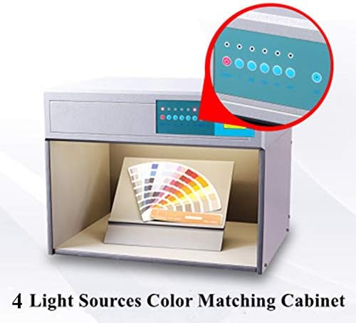 Cgoldenwall הערכת צבע ארון קופסא צבע תואם ארון התאמה אישית 4 מקורות אור: D65 TL84 UV F