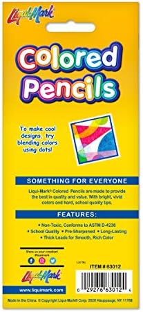 עפרונות צבעוניים עם סימון ליקוי 12 מראש עפרונות צבעוניים 7 -צבעים שונים