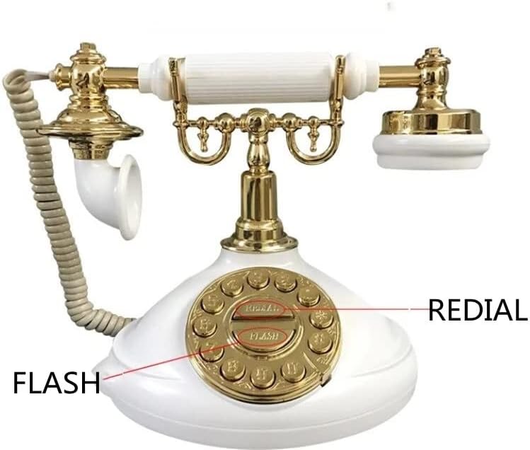 N/a רטרו משרד ביתי עתיק טלפון אירופאי לובי מלון עתיק פעמון מכני יצירתי קווי קבוע