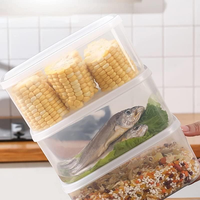 יהא מזון מיכל אחסון קופסא פלסטיק שקוף מזון צנצנת מטבח אחסון שימור תיבת מכולות