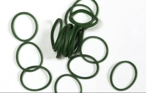 Rainbow Loom® גומי ירוק כהה עם 24 c-clips
