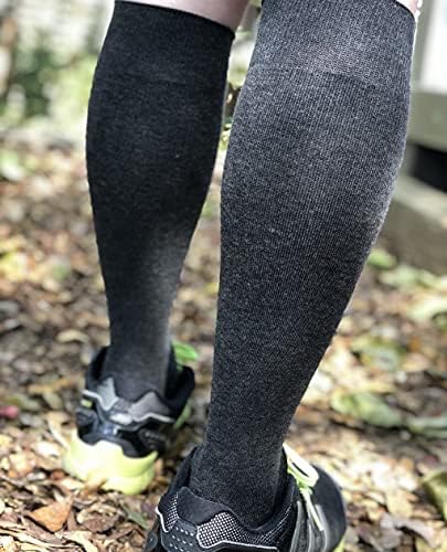 גרבי דחיסה של Hoyisox Plus בגודל 20-30 ממ מגהג לגברים ונשים, עגל רחב גדול במיוחד כותנה נוחה