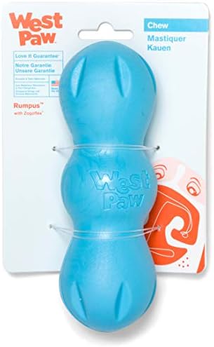 West Paw Zogoflex Rumpus Dog Chew צעצוע-צעצוע צף לכלבים, לעסות אגרסיביות-צעצועים לעיסת גור לתפיסה,
