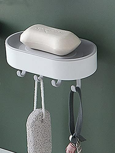 מקלחת אבז'ח מקלחת אחסון מקלחת מקלחת מדף קאדי 1 PC מחזיק סבון רב-תפקודי סבון אמבטיה לשירותים לשירותים