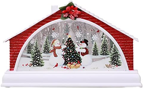 חג המולד בית אבוס שלג בית קישוט לילה אור עיצוב הבית אבזרי חג המולד מתנה חוזק קישוט