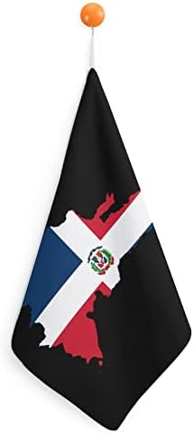 מפת דגל הרפובליקה הדומיניקנית תלייה בתליל מגבת סופג