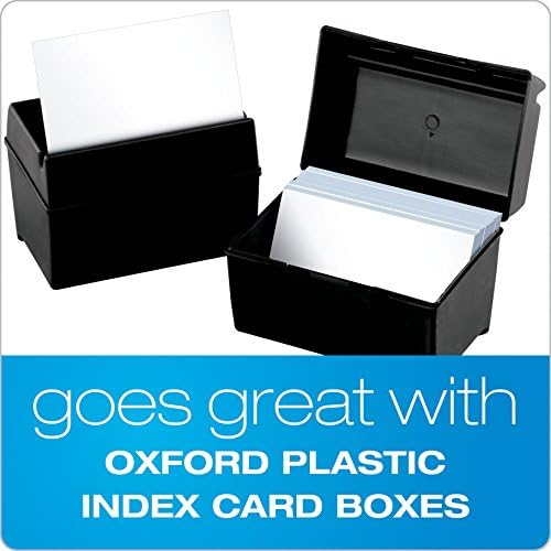 אוקספורד ריק מדד כרטיסים, 4 איקס 6, לבן, 100 / חבילה