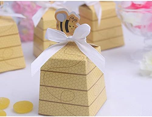 דבורה צעצועית קופסת מתנה קופסת 10 יחידות סגנון אירופאי לחתונה קופסאות חתונה קופסאות ממתקים קופסאות