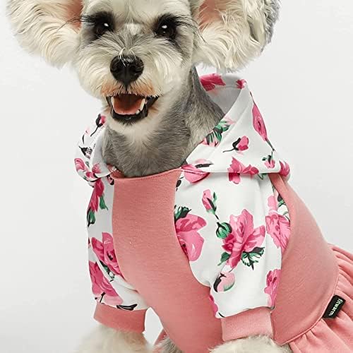 יום אמהות מתאימות יום כלב פרחוני בגדי כלב שמלות קפוצ'ון שמלות חצאית נושמת נערת שמלת כלבים תלבושות גור תלבושות