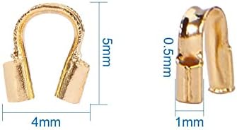פנדהול עלית 540 יחידות 6 צבעים פליז חוט אפוטרופוס חוט כבל מגן צורת חוט משמר לולאות עבור עגיל צמיד תכשיטי ביצוע
