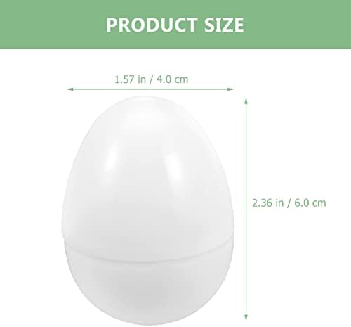 פטקאו ביצת צעצוע 16 יחידות ריק פלסטיק פסחא ביצים לבן ריק ביצים למילוי עם סוכריות פינוקים מציג עבור