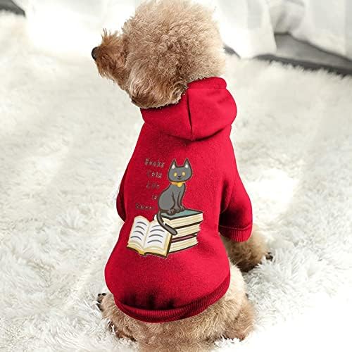 ספרים חתולים חיים הוא מתוק חתיכה אחת כלב תלבושות לחיות מחמד חליפת בגדים עם כובע לחיות מחמד