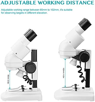 WSZJJ 2 0X / 40X מיקרוסקופ סטריאו 45 מעלות עיניים מוטות עם עיניים עם עיניים LED HD Vision PCB כלי תיקון