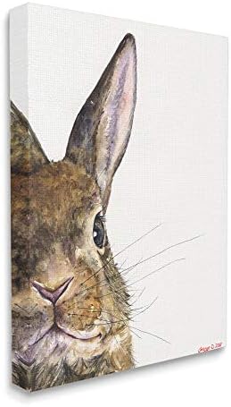 מבט ארנב משק תעשיות סטופל בעל חיים שפם מקסים, עיצוב מאת ג ' ורג 'דיאצ' נקו אמנות קיר בד, 24 על 30,