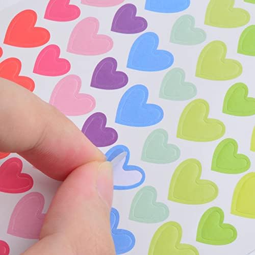 36 גיליונות מעורב צבעים לב בצורת מדבקות עצמי דבק לב קבוע אהבת תוויות נשיקות יד מדבקות לרעיונות הזמנה למסיבת חותמות
